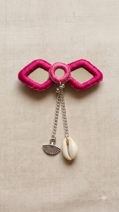 Mirror Charm Hair Clip