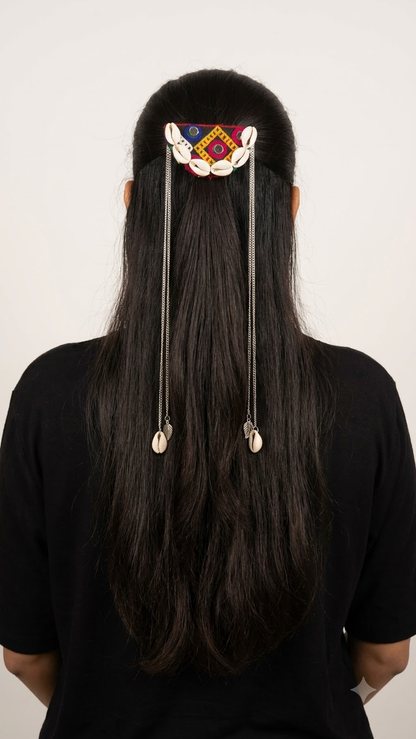 Cowrie Cascade Hair Accessory