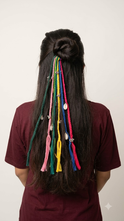 Rangilo Raas Hair Braids