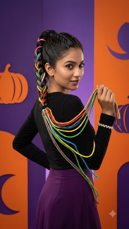 Rangilo Raas Hair Braids