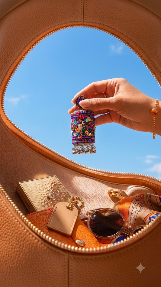 Boho Bharat Beaded Ghungroo Earrings