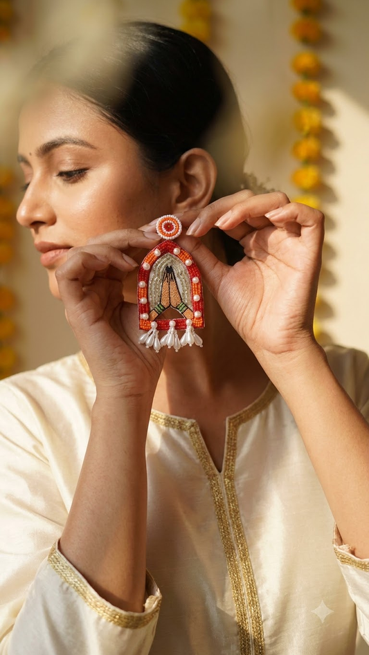 Namaste Beaded Handcrafted Earrings