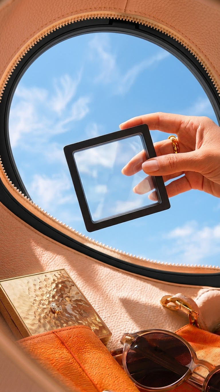 3D Transparent Floating Jewelry Case