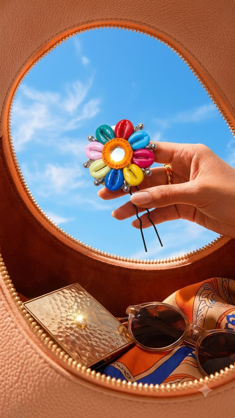 Navrang Floral Hair Clip